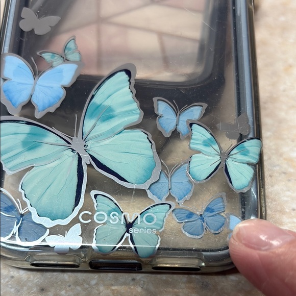 I-blazon Cosmo Blue and Pink iPhone 13 Cases with Floral and Geometric Designs - Picture 5 of 7